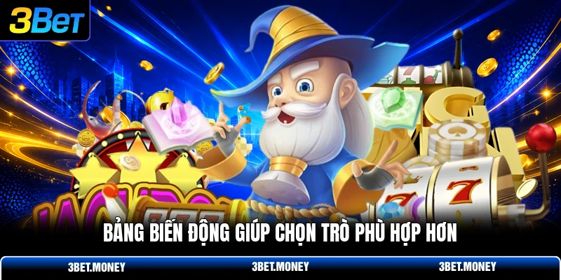 Bảng biến động giúp chọn trò phù hợp hơn