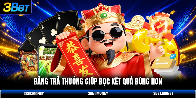 Bảng trả thưởng giúp đọc kết quả đúng hơn