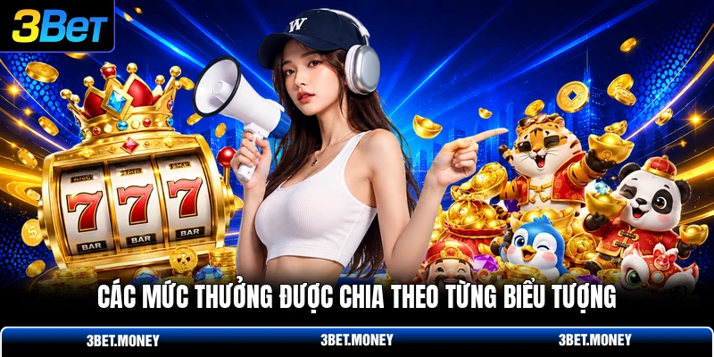 Các mức thưởng được chia theo từng biểu tượng