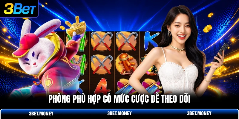 Phòng phù hợp có mức cược dễ theo dõi